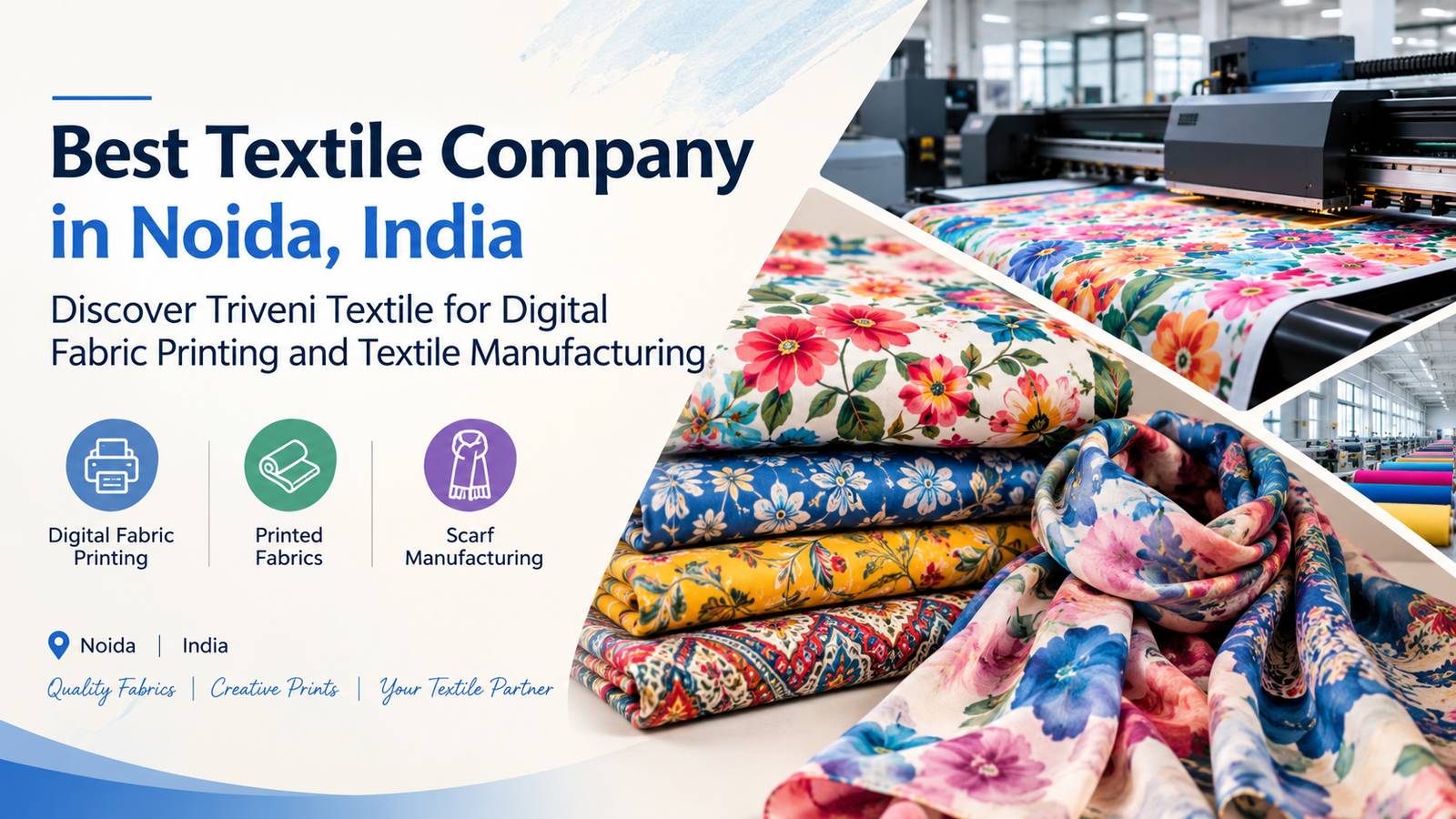 Best Textile Company in Noida, India: Discover Triveni Textile for Digital Fabric Printing and Textile Manufacturing