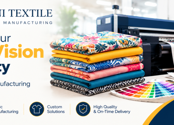 Digital print fabric on cotton and wool by Triveni Textile
